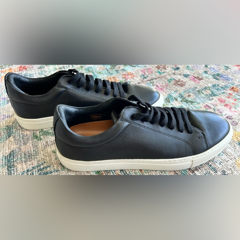 Supply Lab Leather Sneakers, Black